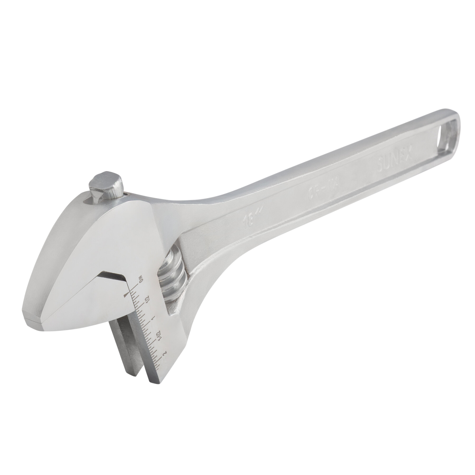 Sunex Tools Adjustable Wrench — 18in., 2.25in. Jaw Capacity, Chrome Vanadium Steel, Model# SXAW18C